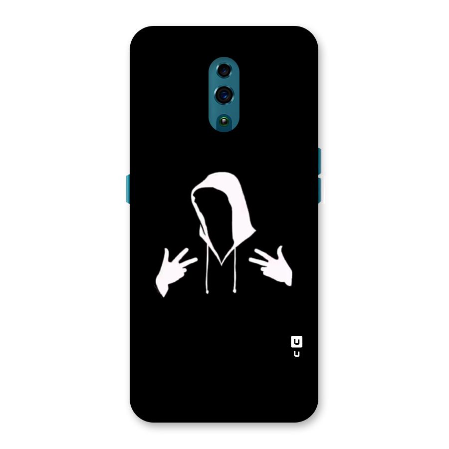 Cool Hoodie Silhouette Back Case for Oppo Reno