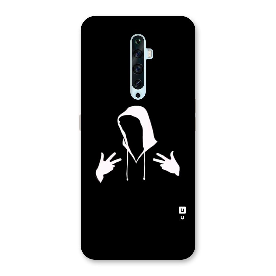 Cool Hoodie Silhouette Back Case for Oppo Reno2 F