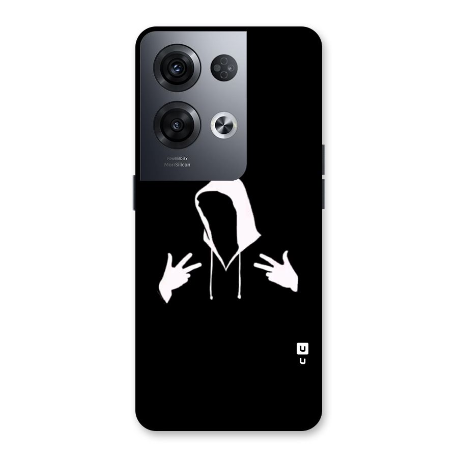 Cool Hoodie Silhouette Back Case for Oppo Reno8 Pro 5G