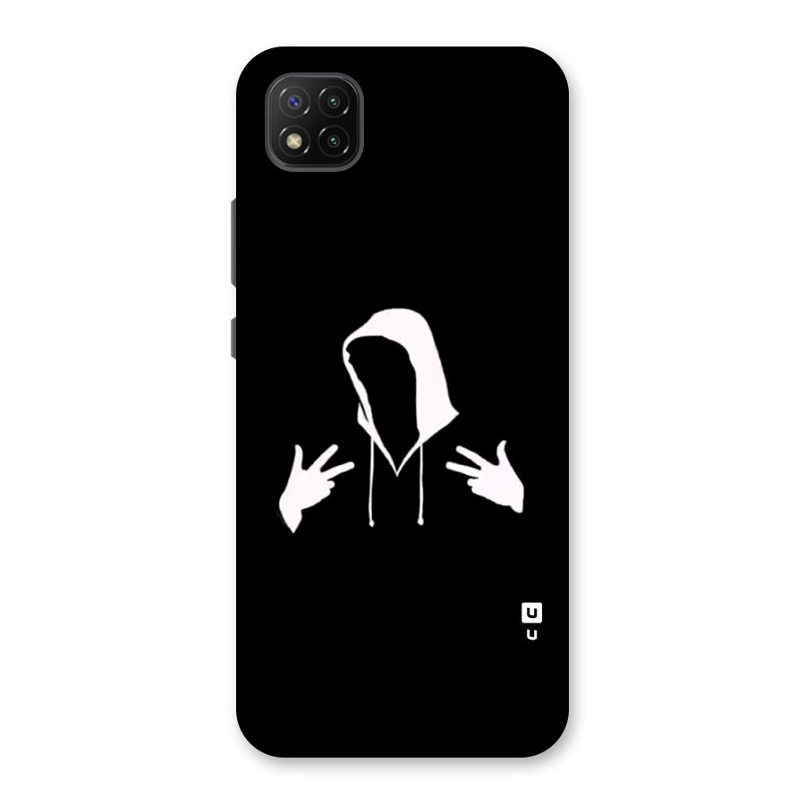Cool Hoodie Silhouette Back Case for Poco C3
