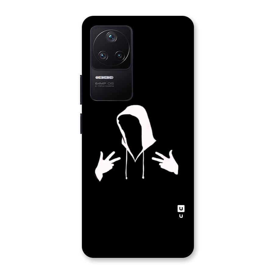 Cool Hoodie Silhouette Back Case for Poco F4 5G