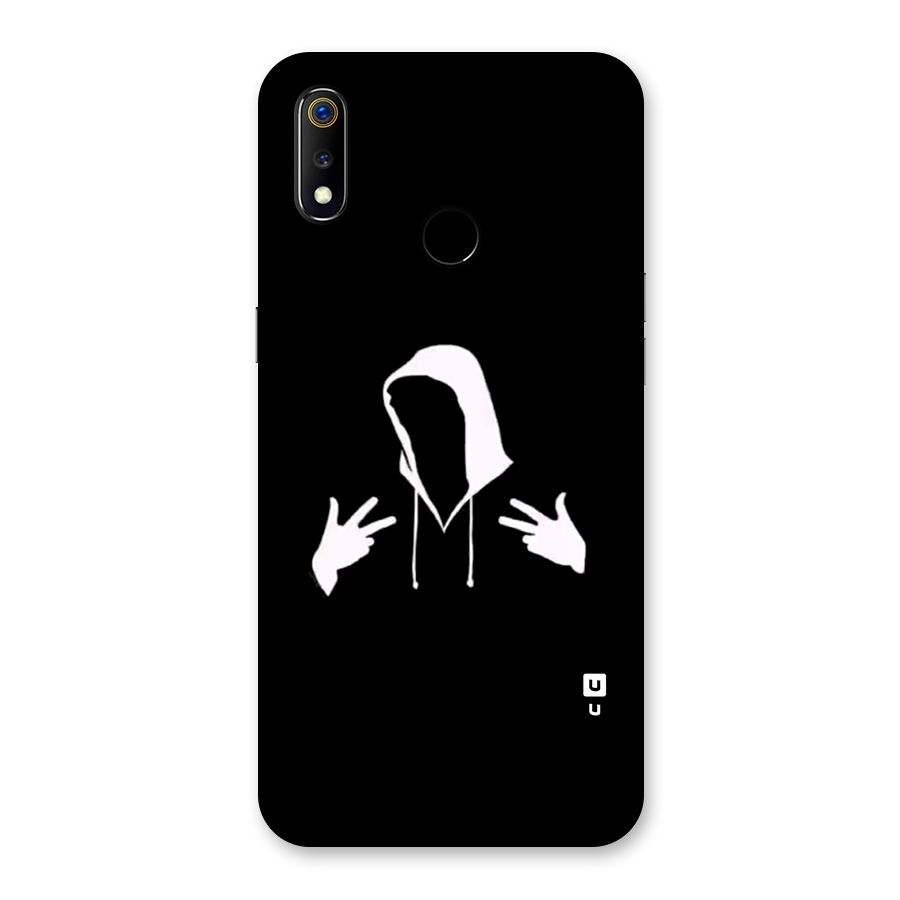 Cool Hoodie Silhouette Back Case for Realme 3