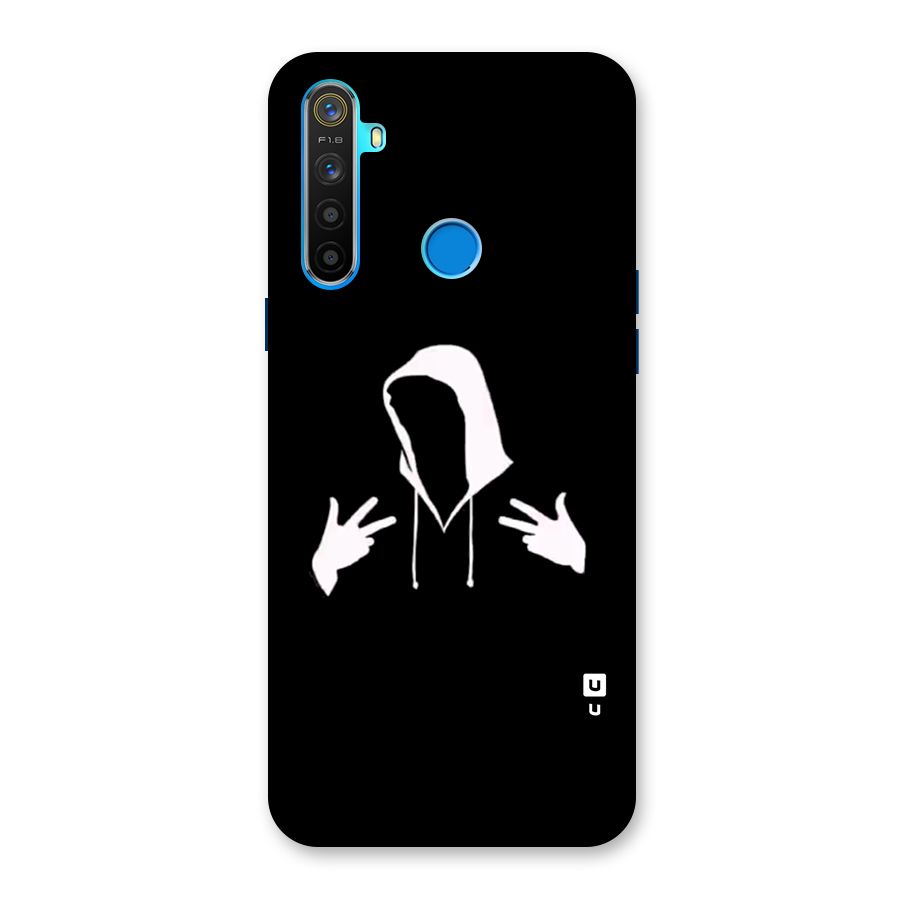Cool Hoodie Silhouette Back Case for Realme 5