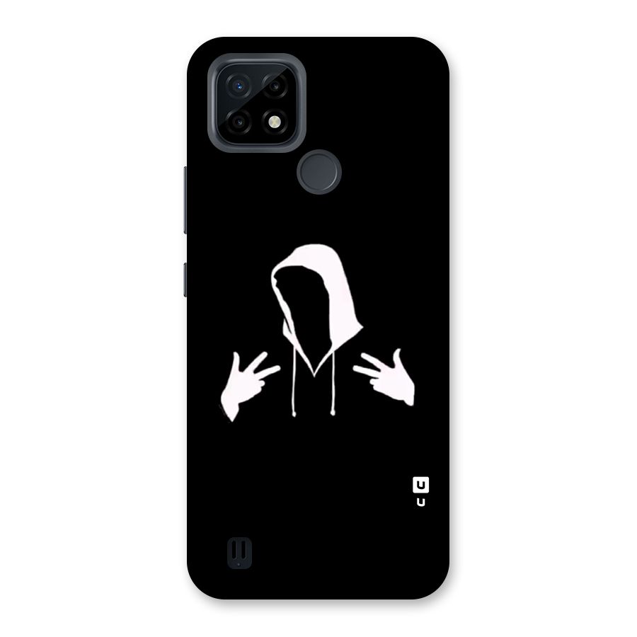 Cool Hoodie Silhouette Back Case for Realme C21