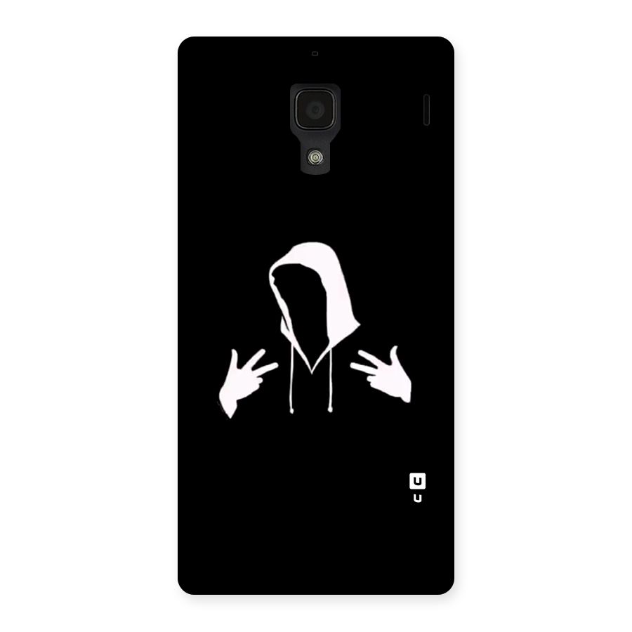 Cool Hoodie Silhouette Back Case for Redmi 1s