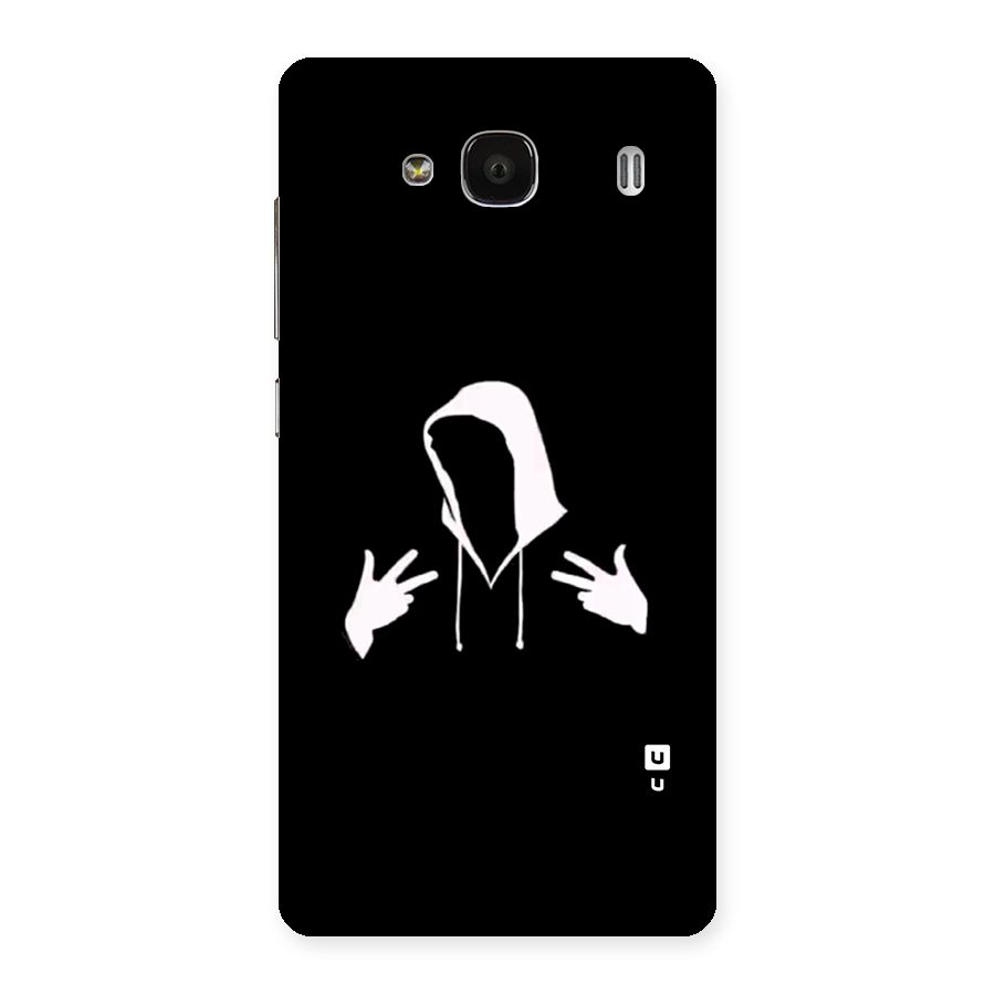 Cool Hoodie Silhouette Back Case for Redmi 2