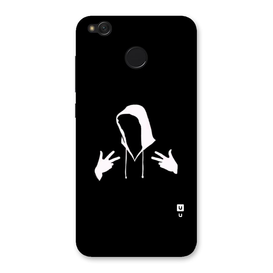 Cool Hoodie Silhouette Back Case for Redmi 4