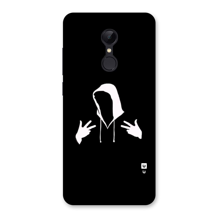 Cool Hoodie Silhouette Back Case for Redmi 5