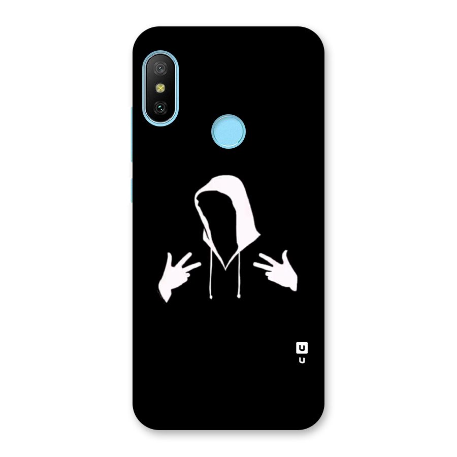 Cool Hoodie Silhouette Back Case for Redmi 6 Pro