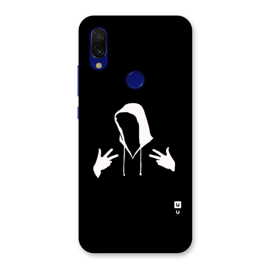 Cool Hoodie Silhouette Back Case for Redmi 7