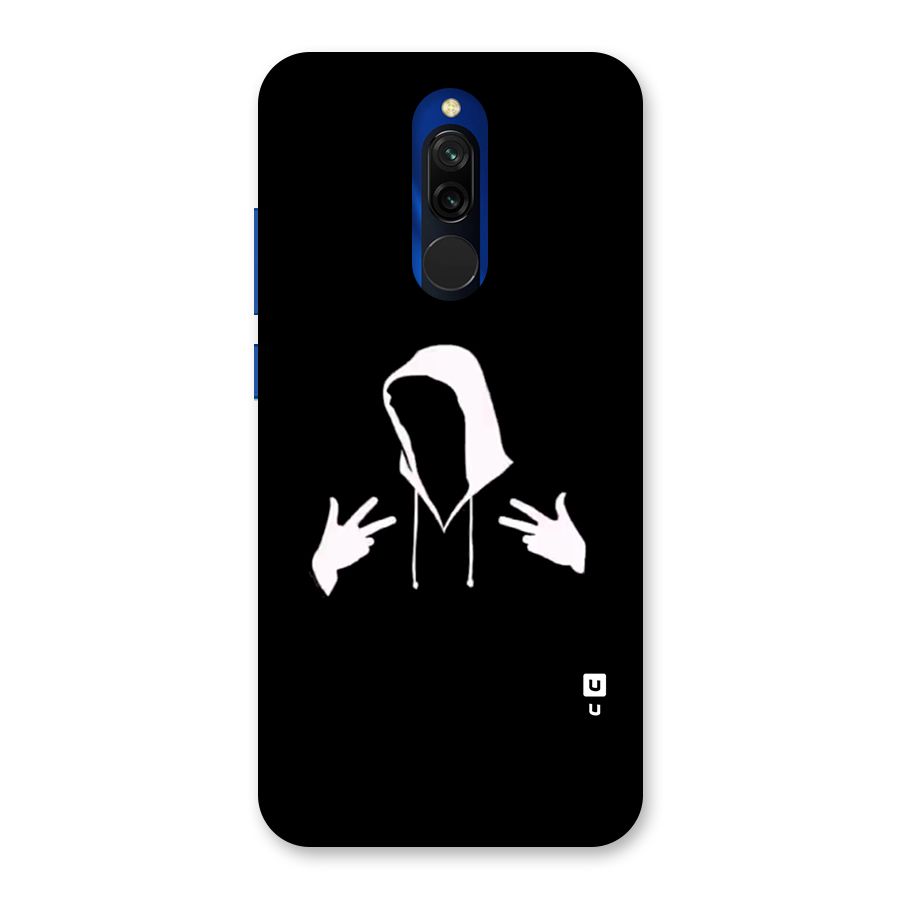 Cool Hoodie Silhouette Back Case for Redmi 8
