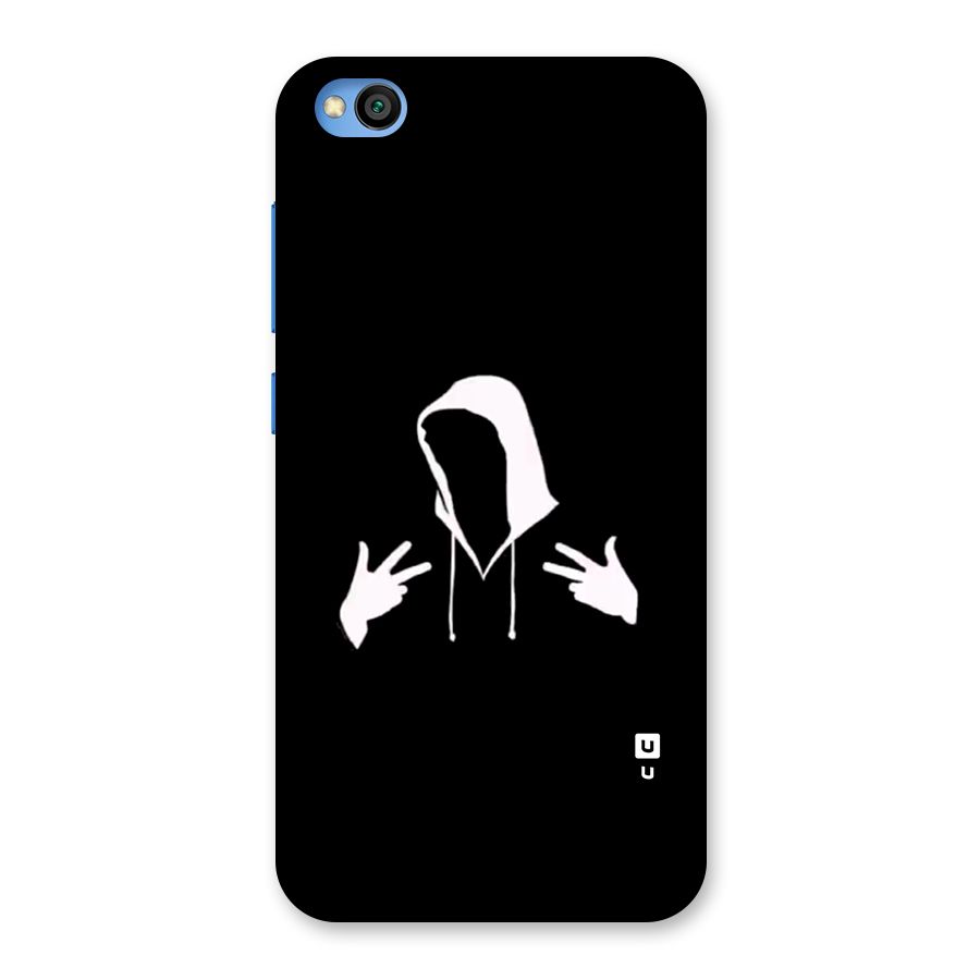 Cool Hoodie Silhouette Back Case for Redmi Go