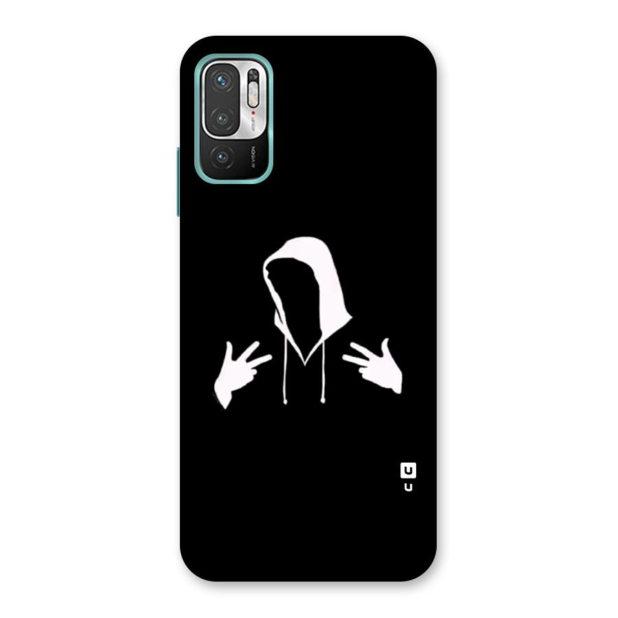 Cool Hoodie Silhouette Back Case for Redmi Note 10T 5G