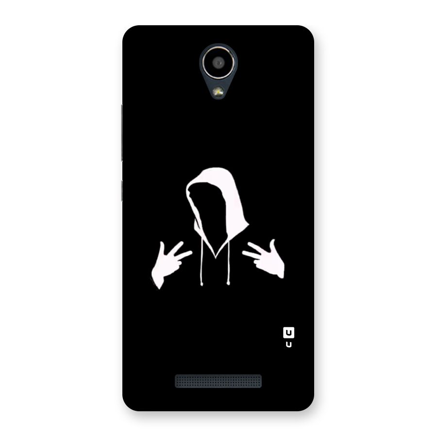 Cool Hoodie Silhouette Back Case for Redmi Note 2