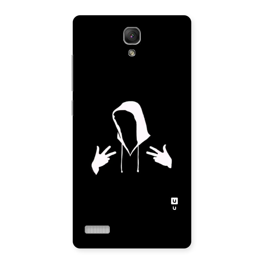 Cool Hoodie Silhouette Back Case for Redmi Note Prime