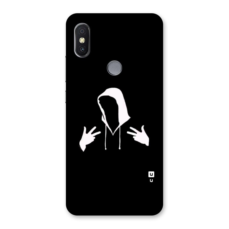 Cool Hoodie Silhouette Back Case for Redmi Y2