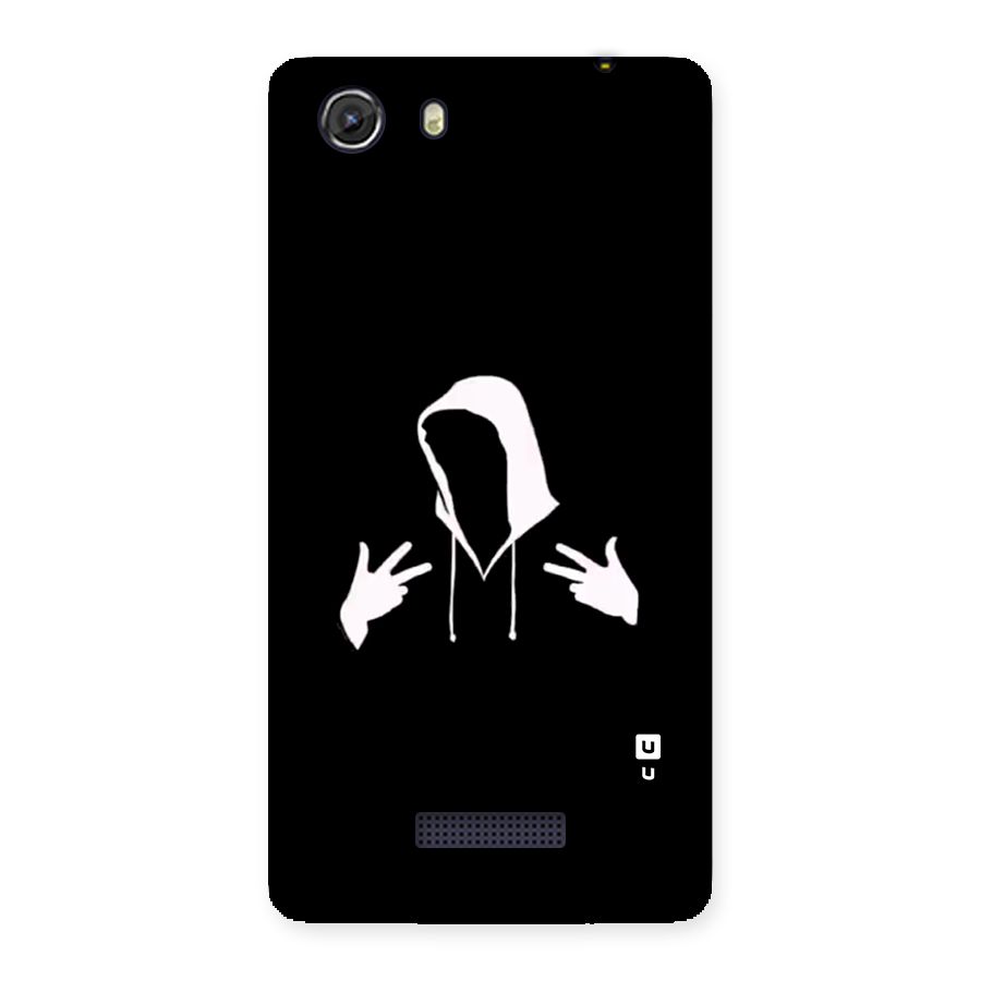 Cool Hoodie Silhouette Back Case for Unite 3