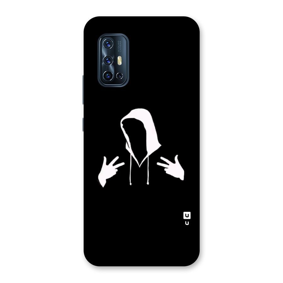 Cool Hoodie Silhouette Back Case for Vivo V17