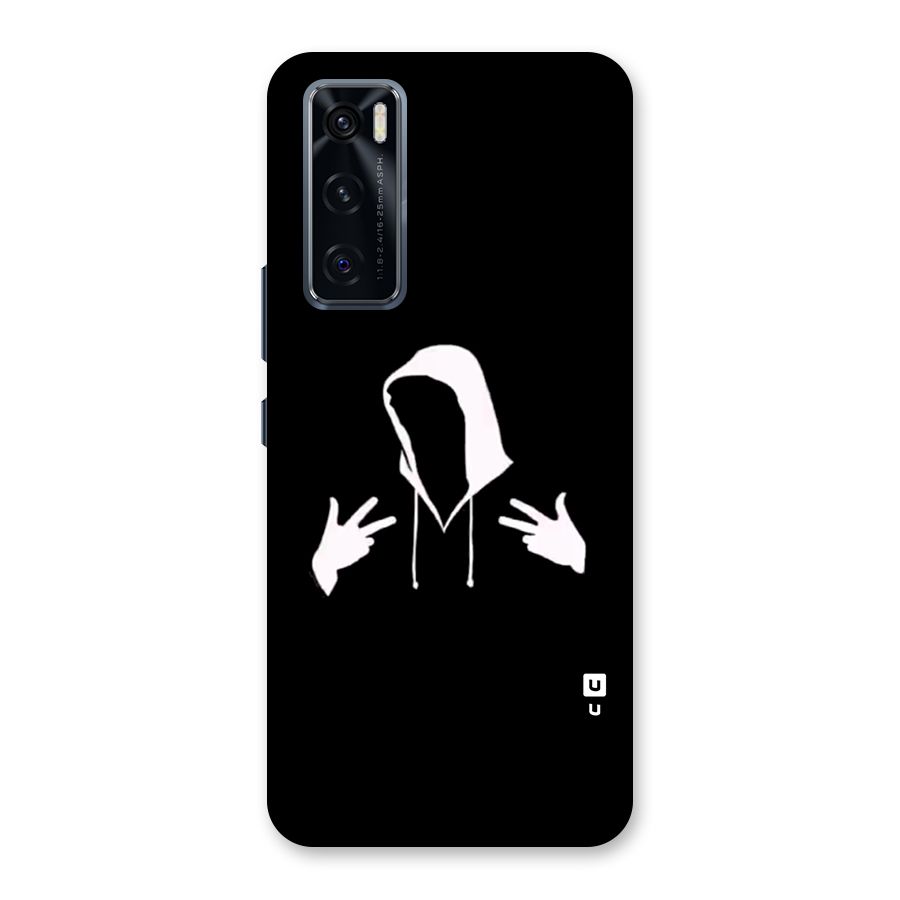Cool Hoodie Silhouette Back Case for Vivo V20 SE