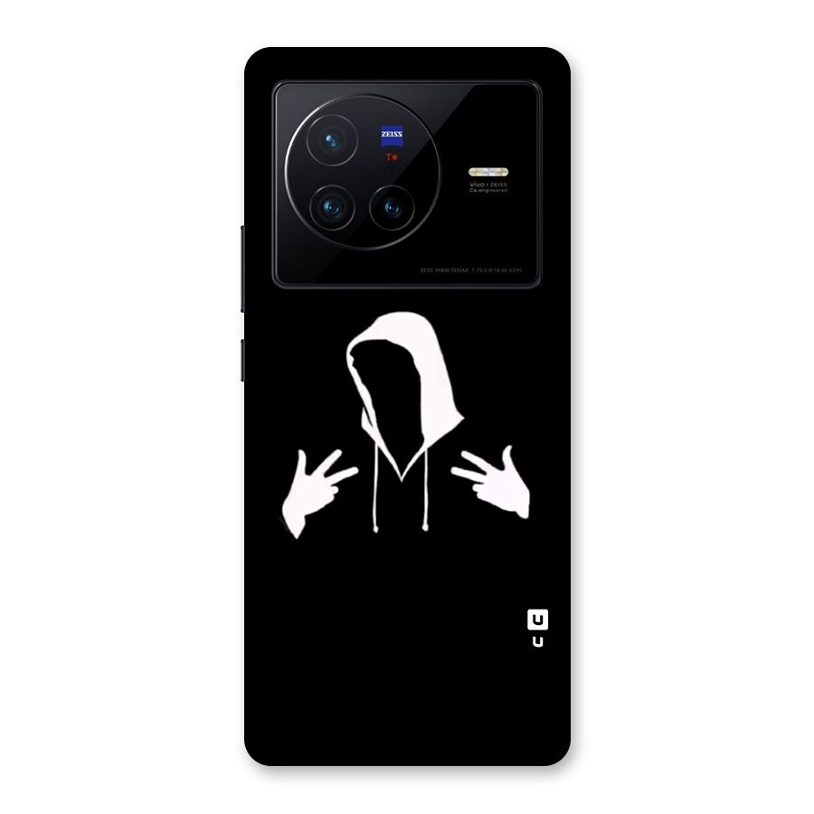 Cool Hoodie Silhouette Back Case for Vivo X80