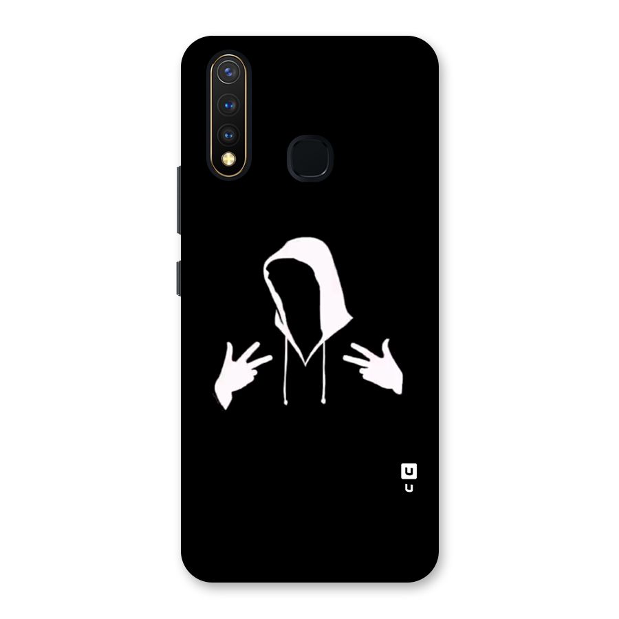 Cool Hoodie Silhouette Back Case for Vivo Y19