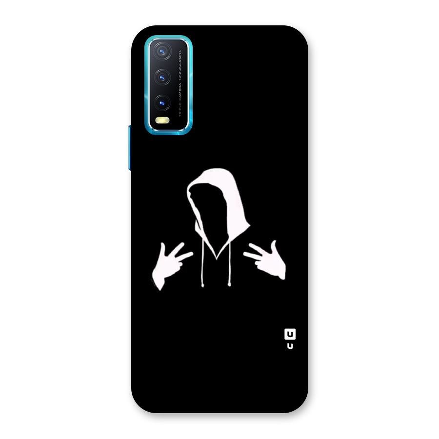 Cool Hoodie Silhouette Back Case for Vivo Y20G