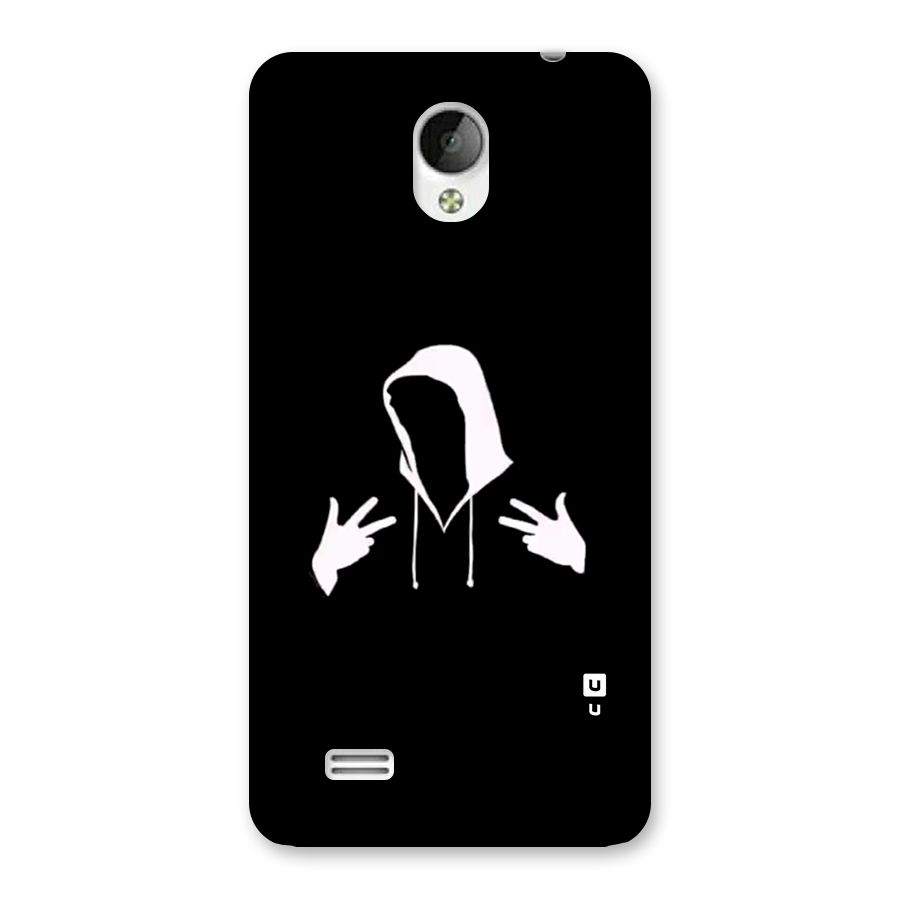Cool Hoodie Silhouette Back Case for Vivo Y21
