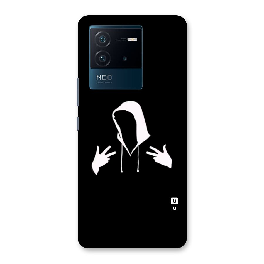 Cool Hoodie Silhouette Back Case for Vivo iQOO Neo 6 5G