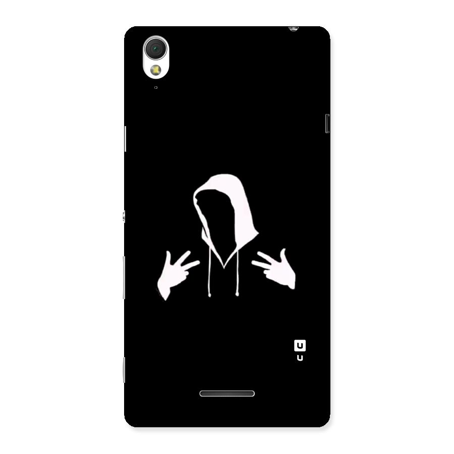 Cool Hoodie Silhouette Back Case for Xperia T3