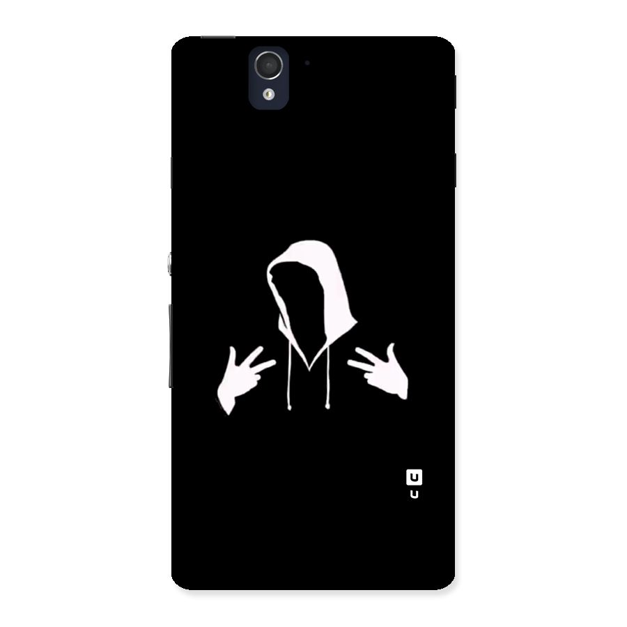 Cool Hoodie Silhouette Back Case for Xperia Z