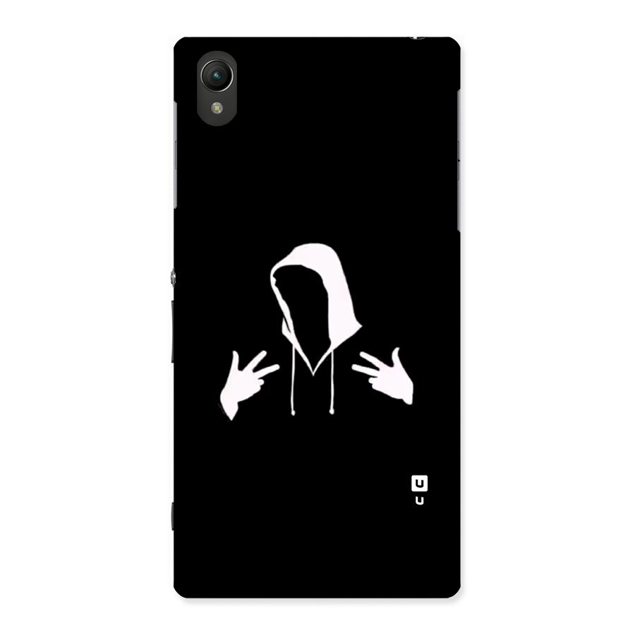 Cool Hoodie Silhouette Back Case for Xperia Z1