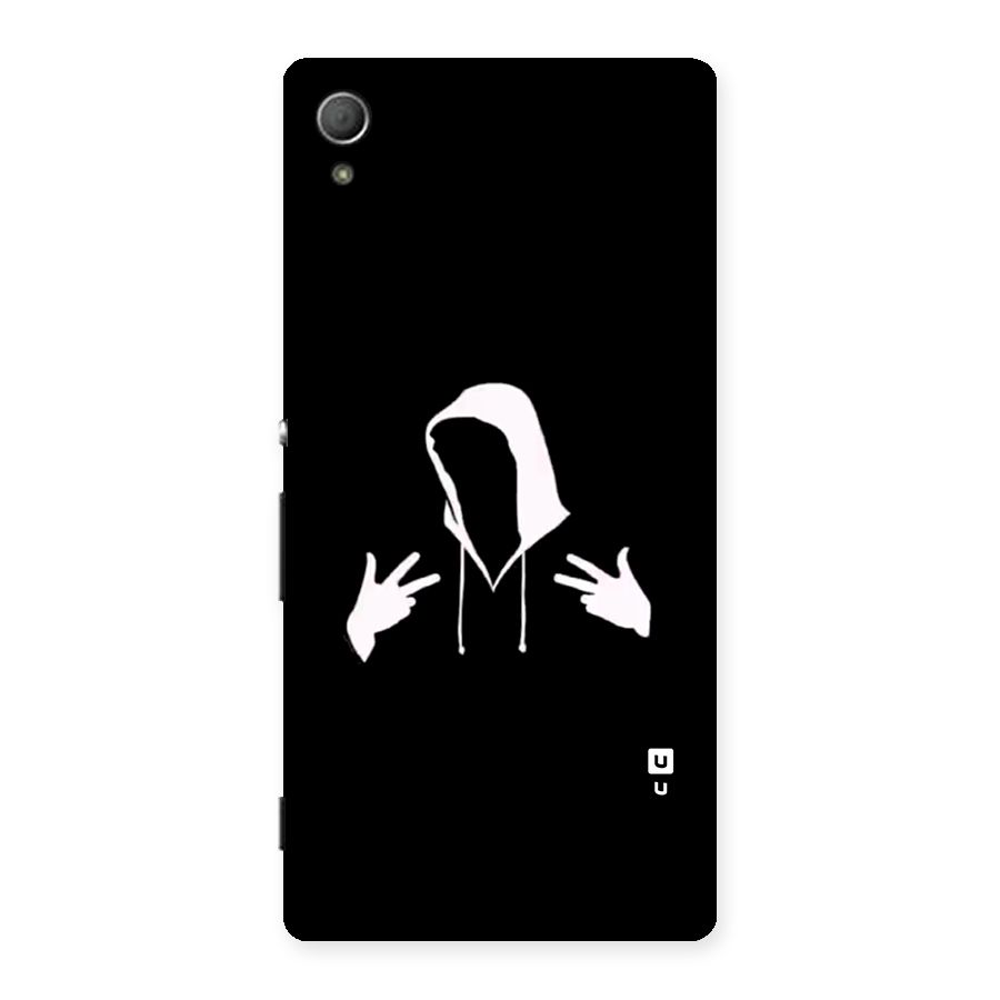 Cool Hoodie Silhouette Back Case for Xperia Z3 Plus