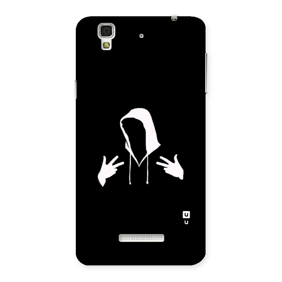 Cool Hoodie Silhouette Back Case for Yureka