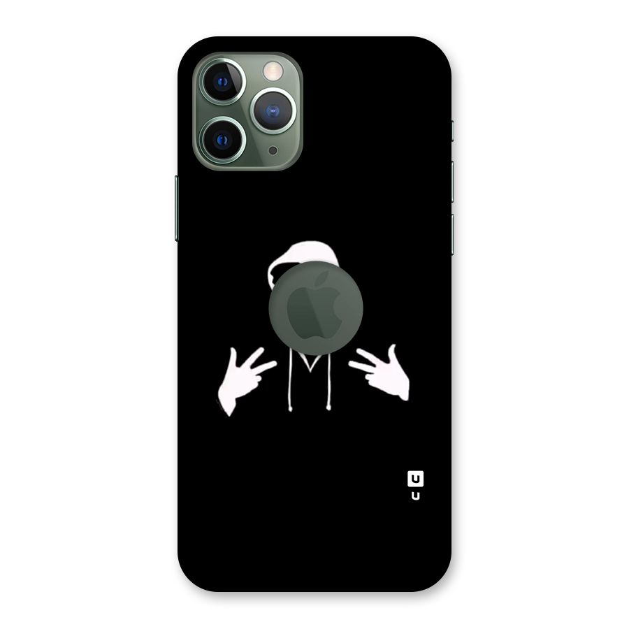 Cool Hoodie Silhouette Back Case for iPhone 11 Pro Logo  Cut