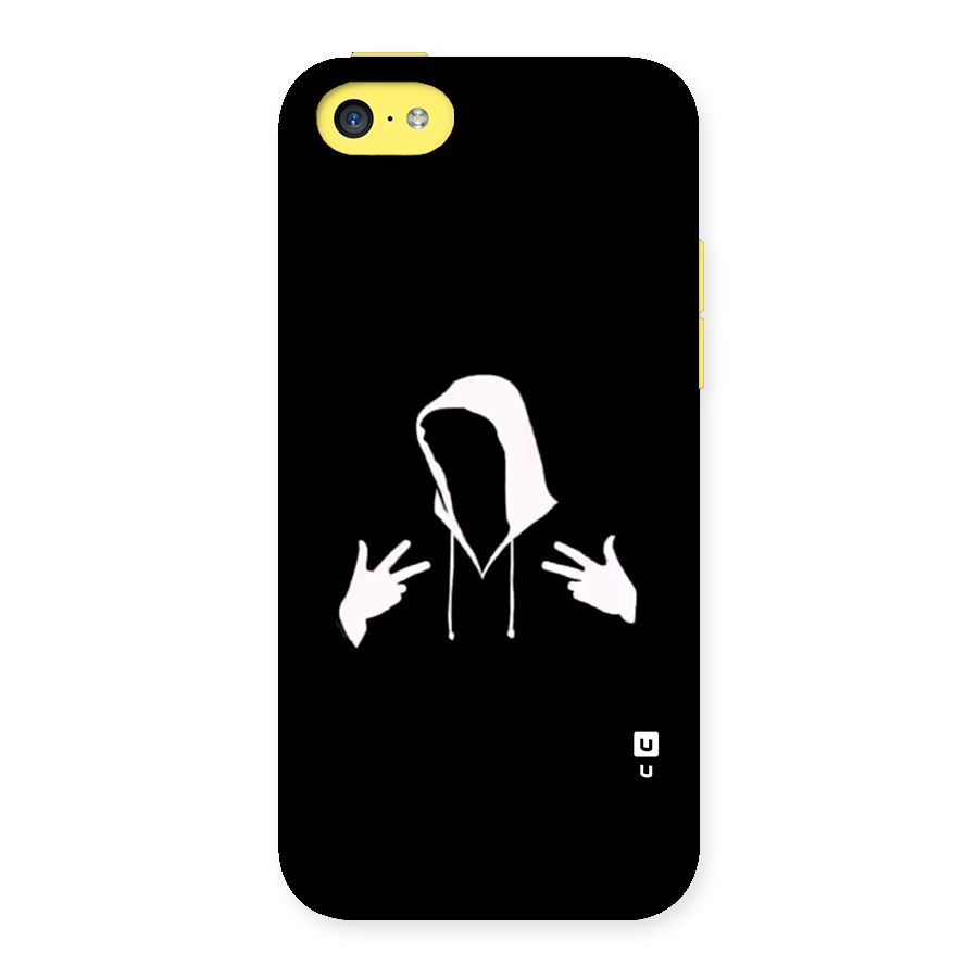 Cool Hoodie Silhouette Back Case for iPhone 5C