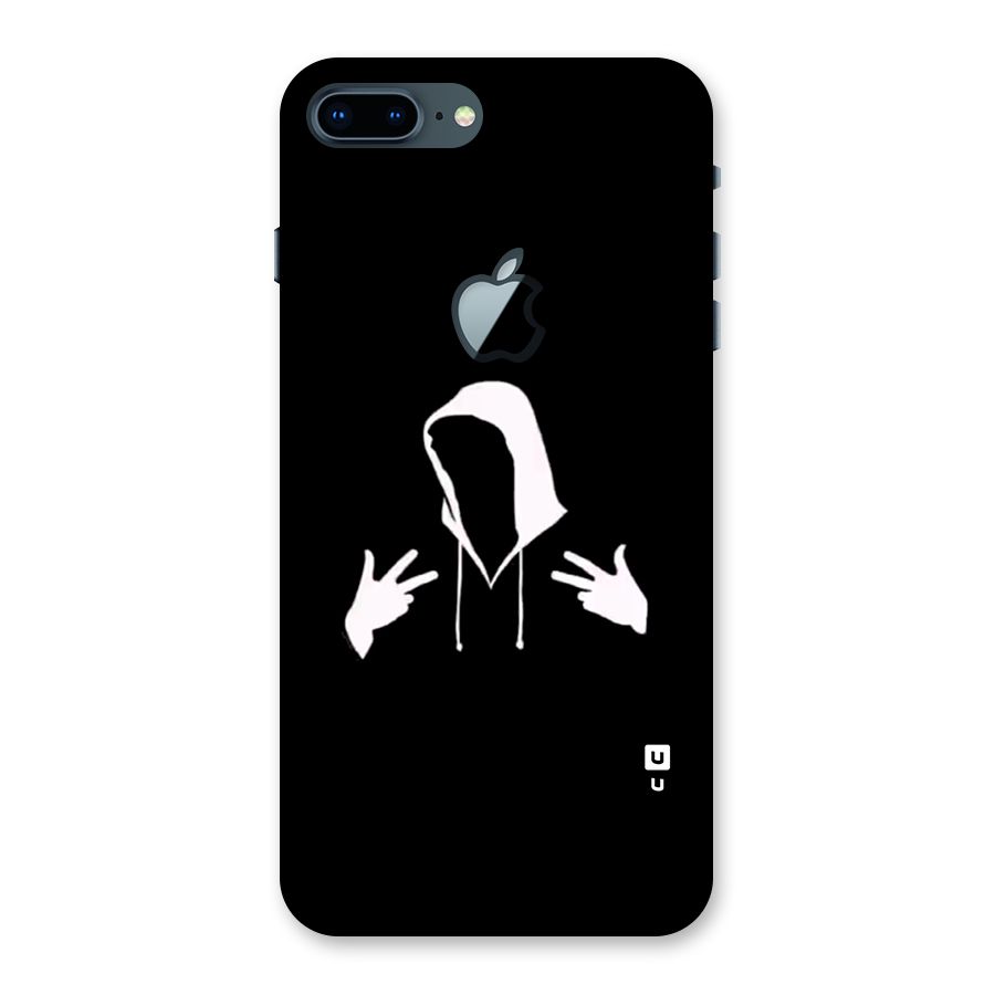 Cool Hoodie Silhouette Back Case for iPhone 7 Plus Apple Cut