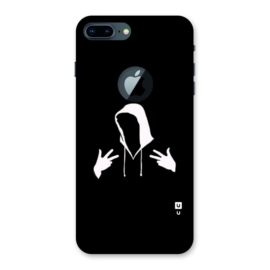 Cool Hoodie Silhouette Back Case for iPhone 7 Plus Logo Cut