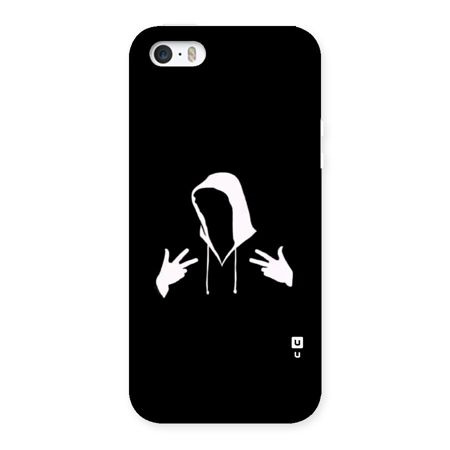 Cool Hoodie Silhouette Back Case for iPhone SE 2016