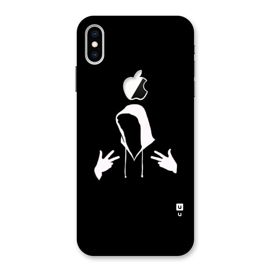 Cool Hoodie Silhouette Back Case for iPhone XS Max Apple Cut