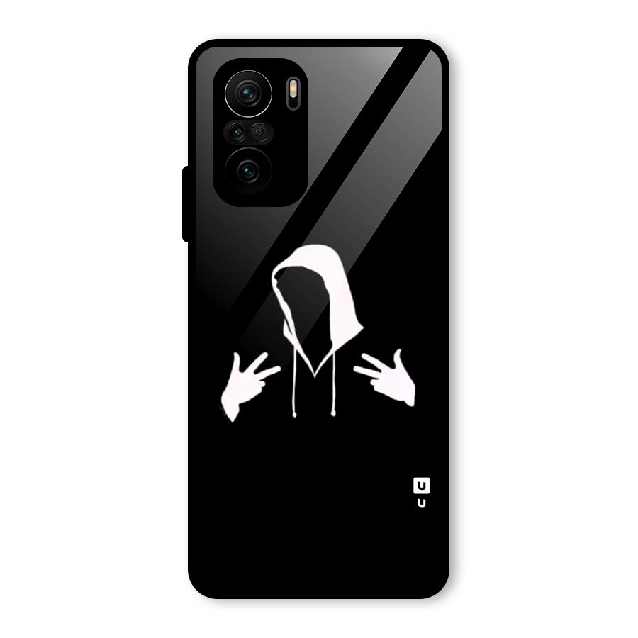 Cool Hoodie Silhouette Glass Back Case for Mi 11X Pro