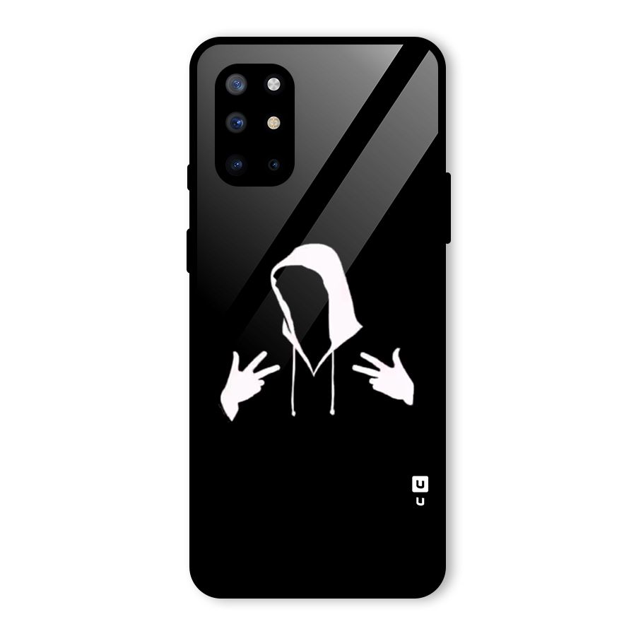 Cool Hoodie Silhouette Glass Back Case for OnePlus 8T