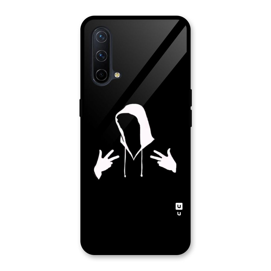 Cool Hoodie Silhouette Glass Back Case for OnePlus Nord CE 5G