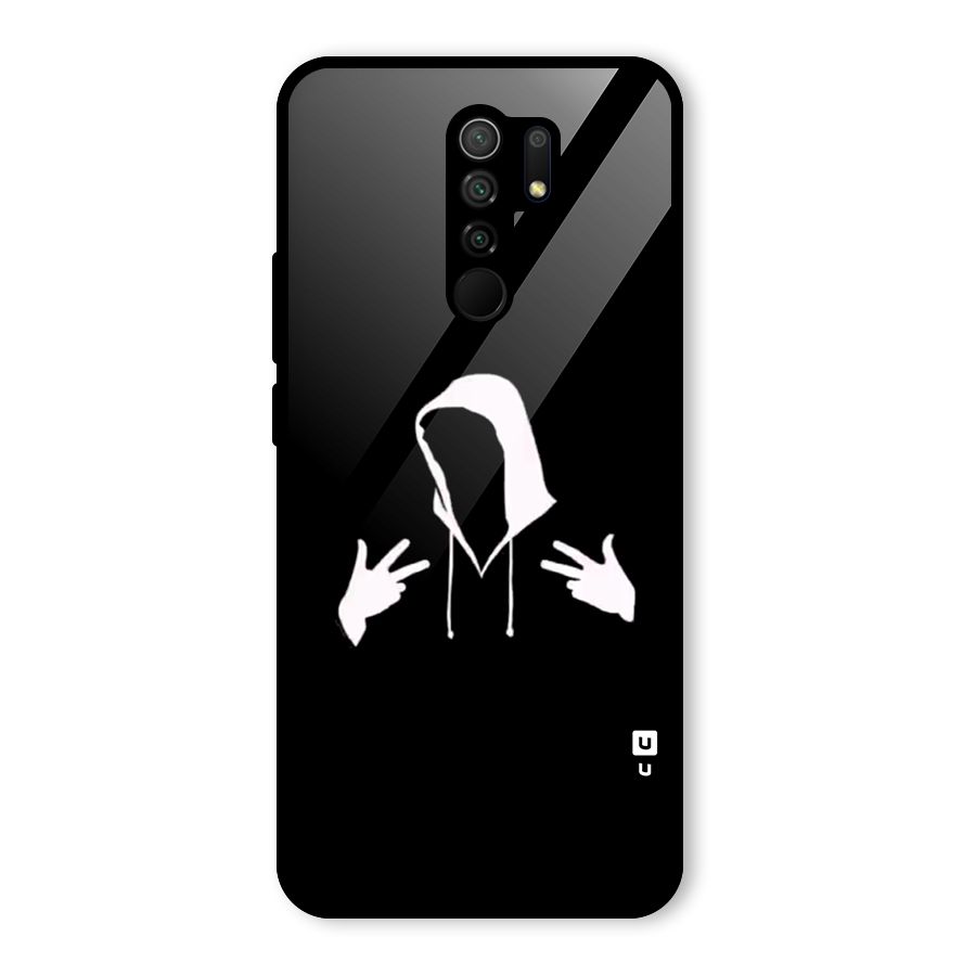 Cool Hoodie Silhouette Glass Back Case for Poco M2