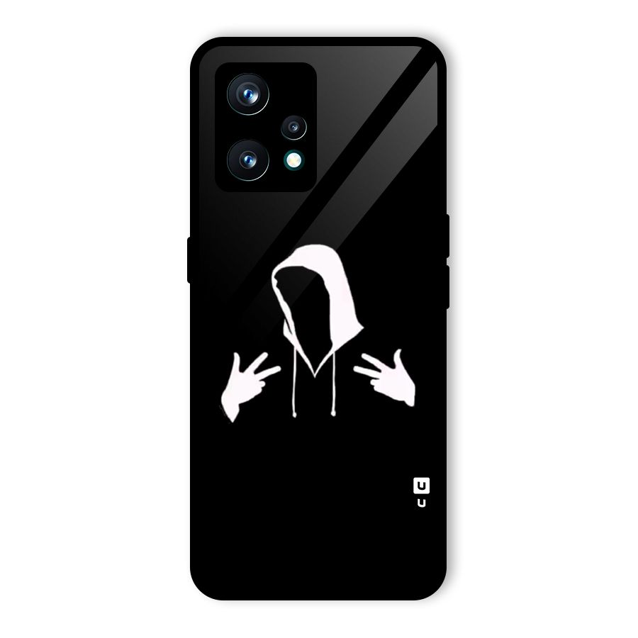 Cool Hoodie Silhouette Glass Back Case for Realme 9 Pro Plus 5G
