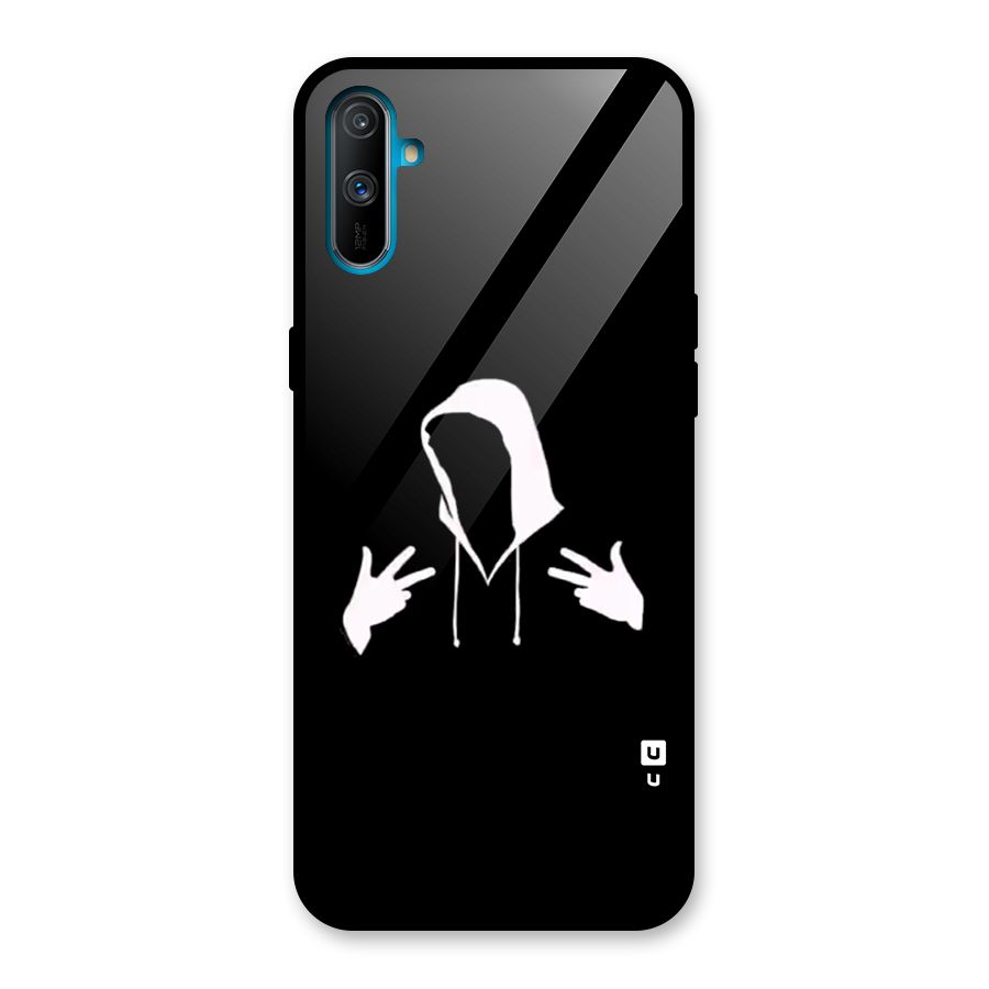 Cool Hoodie Silhouette Glass Back Case for Realme C3