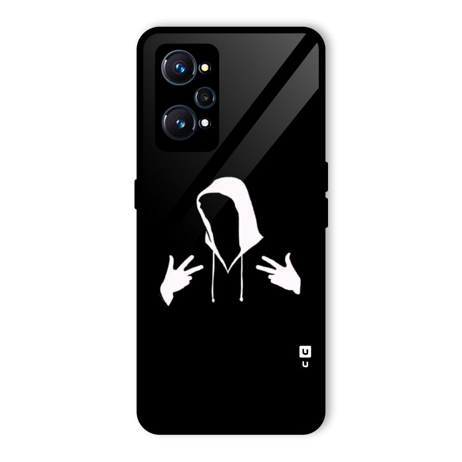 Cool Hoodie Silhouette Glass Back Case for Realme GT Neo2