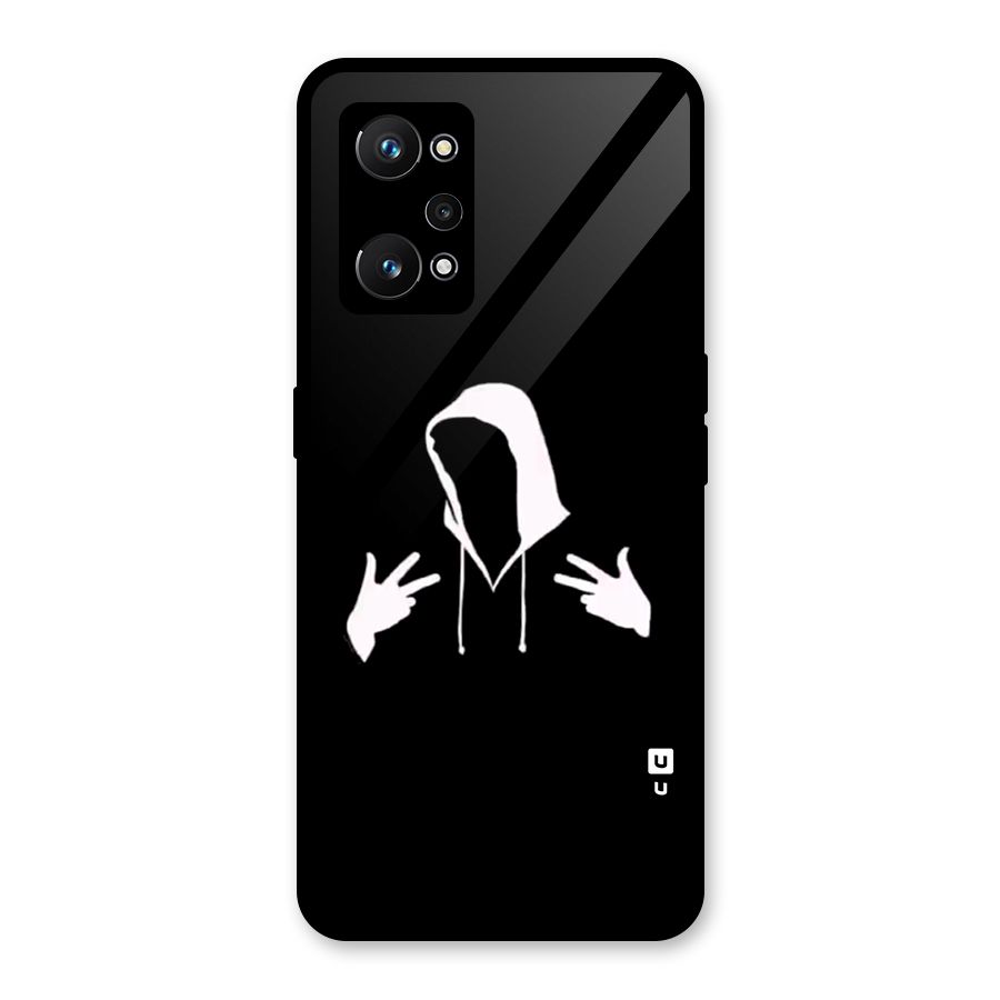 Cool Hoodie Silhouette Glass Back Case for Realme GT Neo 3T
