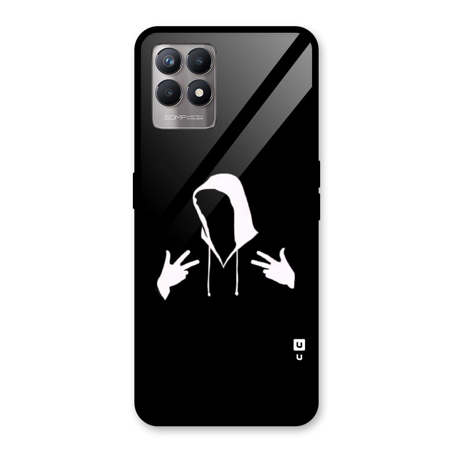Cool Hoodie Silhouette Glass Back Case for Realme Narzo 50