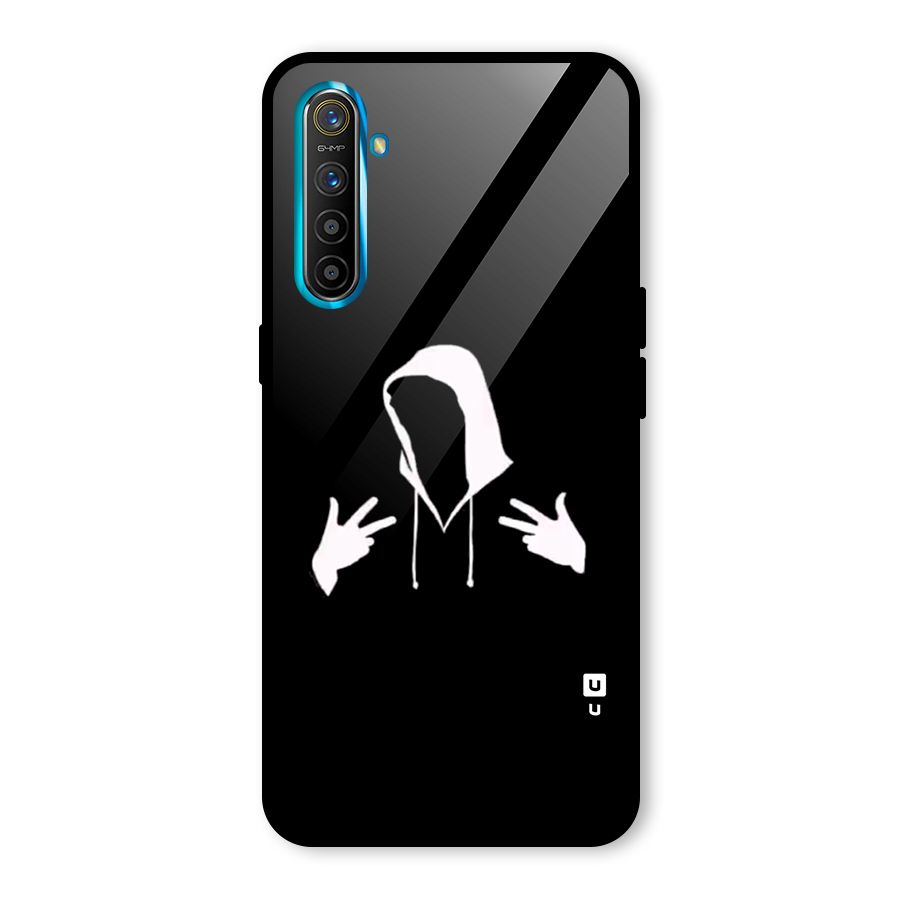 Cool Hoodie Silhouette Glass Back Case for Realme X2