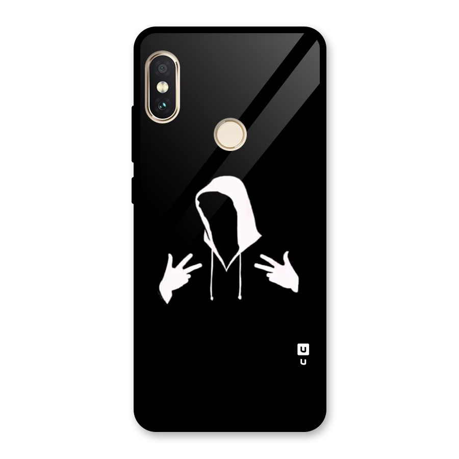 Cool Hoodie Silhouette Glass Back Case for Redmi Note 5 Pro